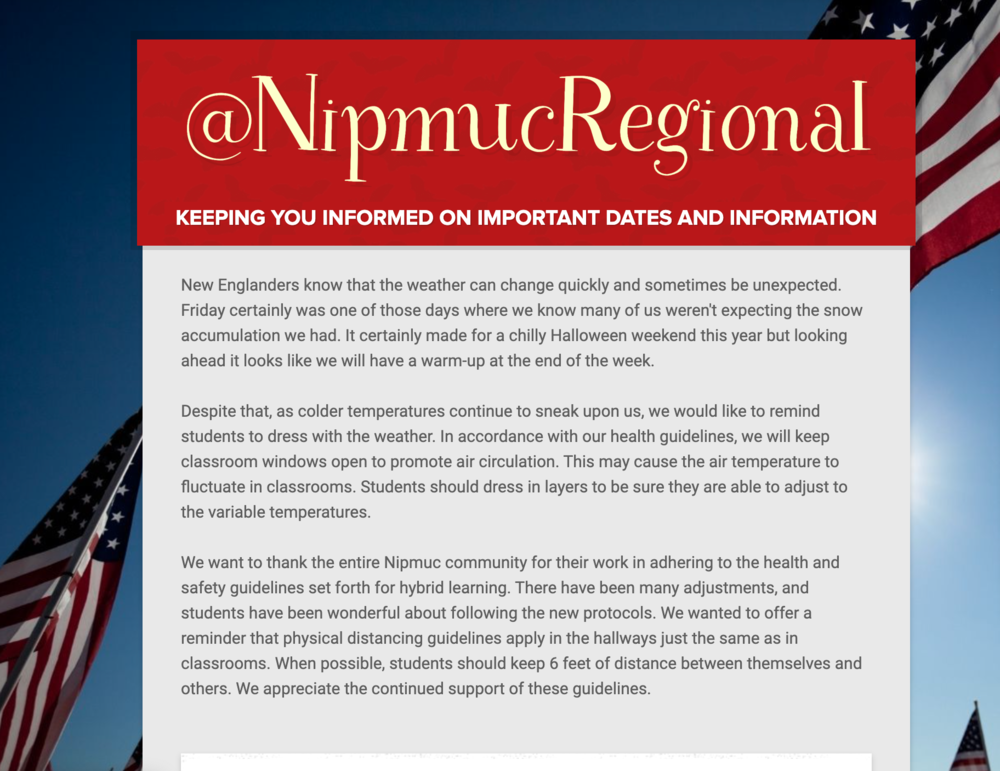 Nipmuc Newsletter