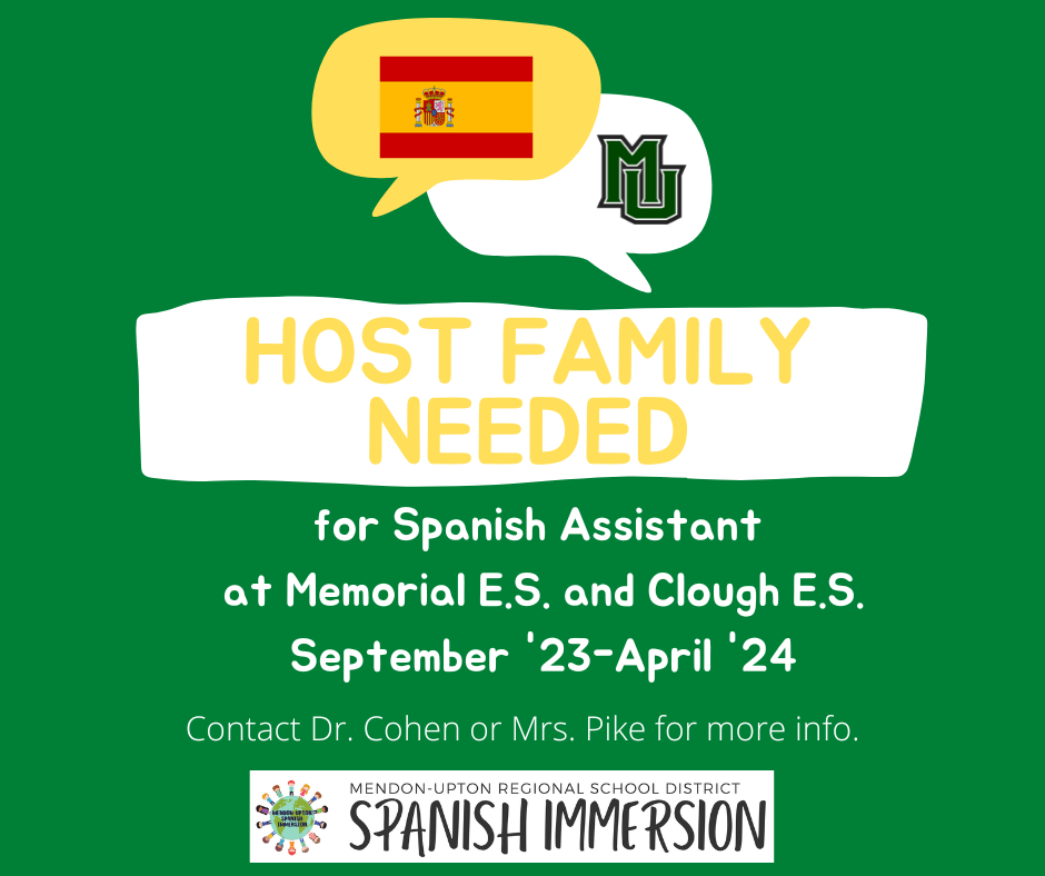 Spanish Assistant Host Family Needed