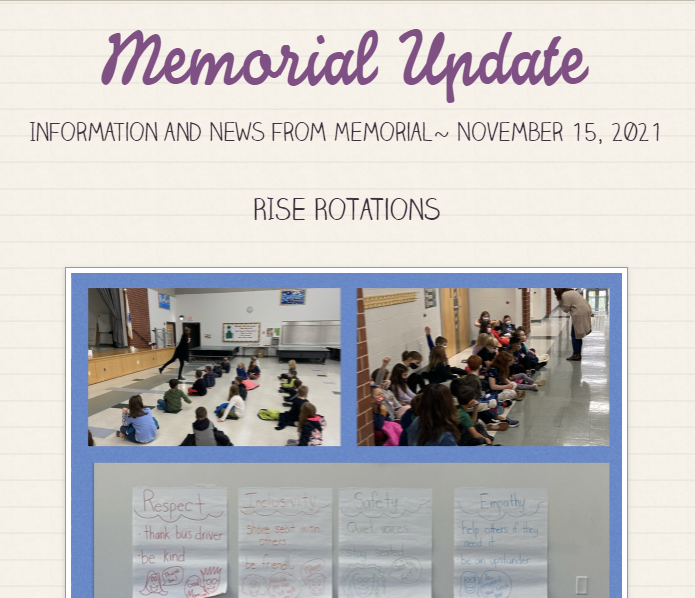 Memorial Update