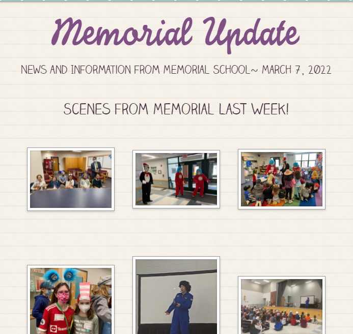 Memorial Newsletter 