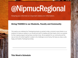 Nipmuc Newsletter