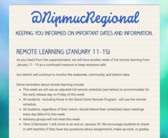 Nipmuc Newsletter - January 11, 2021